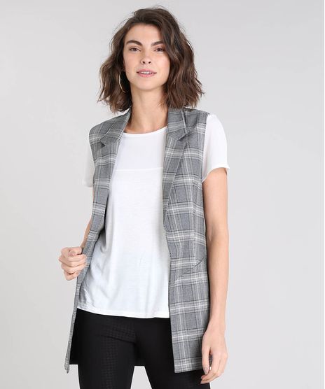 Colete-Feminino-Longo-Estampado-Xadrez-Cinza-9375041-Cinza_1