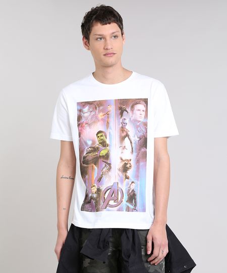 Camiseta-Masculina-Os-Vingadores-Manga-Curta-Gola-Careca-Off-White-9485445-Off_White_1
