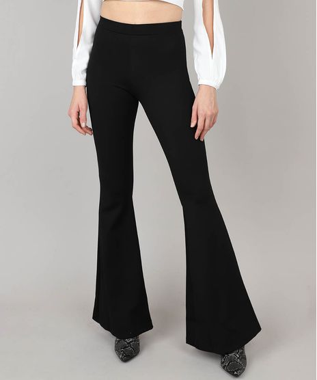 Calca-Feminina-Flare-em-Malha-Preta-9504706-Preto_1