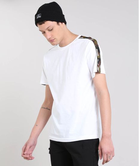 Camiseta-Masculina-com-Recorte-Estampado-Camuflado-Manga-Curta-Gola-Careca-Branca-9460151-Branco_1