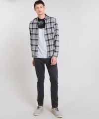 Camiseta-Masculina-Listrada-com-Estampa-Tropical-Manga-Curta-Gola-Careca-Cinza-Mescla-Claro-9448989-Cinza_Mescla_Claro_3