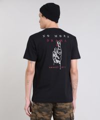 Camiseta-Masculina--No-more-drama--Manga-Curta-Gola-Careca-Preta-9447032-Preto_2
