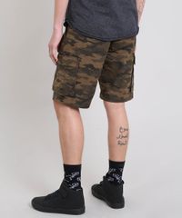 Bermuda-Masculina-Cargo-em-Sarja-Estampada-Camuflagem-Marrom-9473782-Marrom_4