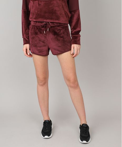 Short-Feminino-Esportivo-Ace-em-Veludo-Molhado-Vinho-9439624-Vinho_1