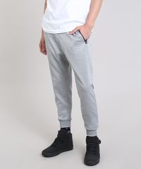 Calca-Masculina-Relaxed-em-Moletom-Cinza-Mescla-Claro-9361984-Cinza_Mescla_Claro_1