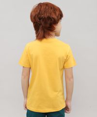 Camiseta-Infantil-com-Estampa-Dinossauro-Manga-Curta-Mostarda-9526223-Mostarda_2