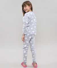 Pijama-de-Inverno-Infantil--Coelhinho--em-Fleece-Manga-Longa-Cinza-Claro-9364246-Cinza_Claro_2