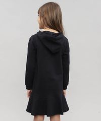 Vestido-Infantil-Minnie-em-Moletom-com-Capuz-e-Paete-Preto-9472058-Preto_2