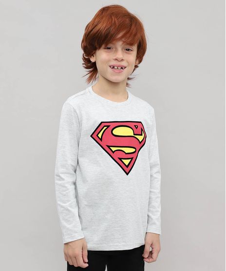 Camiseta-Infantil-Super-Homem-Flocada-Manga-Longa-Cinza-Mescla-Claro-9532945-Cinza_Mescla_Claro_1