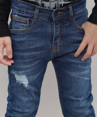 Calca-Jeans-Infantil-Destroyed-com-Bolsos-Azul-Medio-9528513-Azul_Medio_4