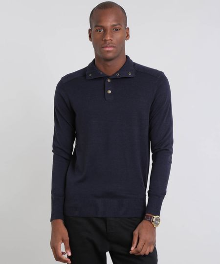 Sueter-Masculino-Comfort-Fit-em-Trico-Gola-Alta-Azul-Marinho-8850256-Azul_Marinho_1 Sueter-Masculino-Comfort-Fit-em-Trico-Gola-Alta-Azul-Marinho-8850256-Azul_Marinho_1