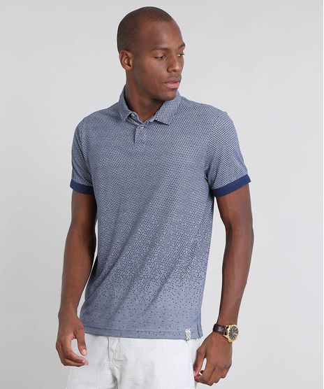 Polo-Masculina-em-Piquet-Estampada-de-Poa-Manga-Curta-Azul-Marinho-9448579-Azul_Marinho_1