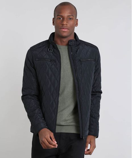 Jaqueta-Masculina-Puffer-Matelasse-com-Bolsos-Preta-9351328-Preto_1