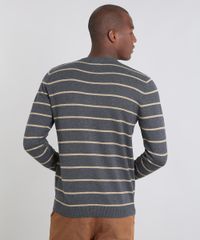 Sueter-Masculino-Comfort-Fit-em-Trico-Listrado-Cinza-Escuro-9364115-Cinza_Escuro_2 Sueter-Masculino-Comfort-Fit-em-Trico-Listrado-Cinza-Escuro-9364115-Cinza_Escuro_2