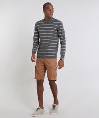 Sueter-Masculino-Comfort-Fit-em-Trico-Listrado-Cinza-Escuro-9364115-Cinza_Escuro_3 Sueter-Masculino-Comfort-Fit-em-Trico-Listrado-Cinza-Escuro-9364115-Cinza_Escuro_3