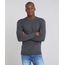 Sueter-Masculino-Comfort-Fit-em-Trico-Gola-Redonda-Cinza-Escuro-9364114-Cinza_Escuro_1