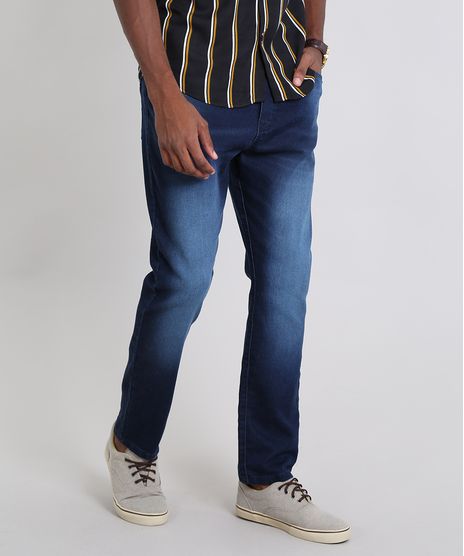 Calca-Jeans-Masculina-Jogger-com-Bolsos-Azul-Escuro-9467794-Azul_Escuro_1