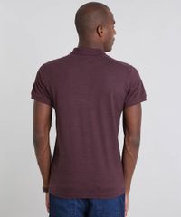 Polo-Masculina-Slim-Fit-em-Piquet-Flame-Manga-Curta-Vinho-9444933-Vinho_2