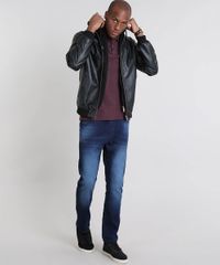 Polo-Masculina-Slim-Fit-em-Piquet-Flame-Manga-Curta-Vinho-9444933-Vinho_3