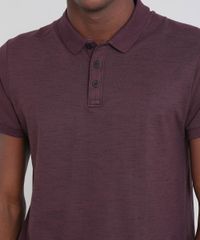 Polo-Masculina-Slim-Fit-em-Piquet-Flame-Manga-Curta-Vinho-9444933-Vinho_4