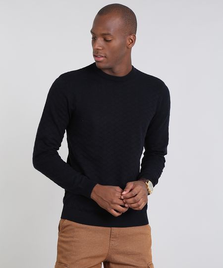 Sueter-Masculino-Comfort-Fit-em-Trico-Gola-Redonda-Azul-Marinho-9364112-Azul_Marinho_1 Sueter-Masculino-Comfort-Fit-em-Trico-Gola-Redonda-Azul-Marinho-9364112-Azul_Marinho_1