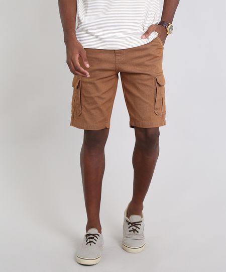 Bermuda-Masculina-Cargo-com-Bolsos-Caramelo-9456262-Caramelo_1