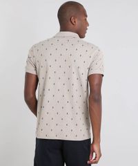 Polo-Masculina-em-Piquet-Estampada-Mini-Print-Manga-Curta-Kaki-9445557-Kaki_2