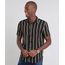 Camisa-Masculina-Relaxed-Listrada--Manga-Curta-Preta-9448227-Preto_1