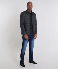 Polo-Masculina-Slim-Fit-em-Piquet-Flame-Manga-Curta-Preta-9444933-Preto_3