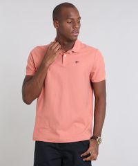 Polo-Masculina-Basica-em-Piquet-Manga-Curta-Coral-9449828-Coral_1