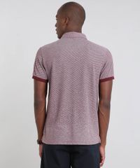 Polo-Masculina-em-Piquet-Estampada-de-Poa-Manga-Curta-Vinho-9448580-Vinho_2