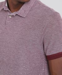 Polo-Masculina-em-Piquet-Estampada-de-Poa-Manga-Curta-Vinho-9448580-Vinho_4