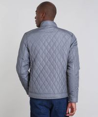 Jaqueta-Masculina-Puffer-Matelasse-com-Bolsos-Cinza-9351328-Cinza_2