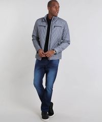 Jaqueta-Masculina-Puffer-Matelasse-com-Bolsos-Cinza-9351328-Cinza_3