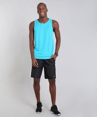 Regata Esportiva Masculina Básica Azul Claro
