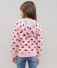 Blusao-Infantil-em-Moletom-Estampado-Gatinho-com-Capuz-Rosa-Claro-9362177-Rosa_Claro_2