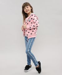 Blusao-Infantil-em-Moletom-Estampado-Gatinho-com-Capuz-Rosa-Claro-9362177-Rosa_Claro_3