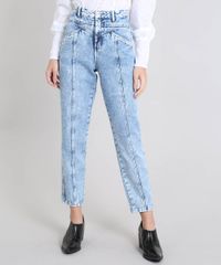 Calca-Jeans-Feminina-Mindset-Mom-Pants-Com-Recortes-Cintura-Alta-Azul-9582341-Azul_1