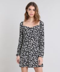 Vestido-Feminino-Mindset-Estampado-Floral-Decote-Princesa-Preto-9555081-Preto_1