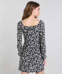 Vestido-Feminino-Mindset-Estampado-Floral-Decote-Princesa-Preto-9555081-Preto_2