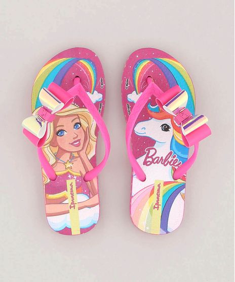 Chinelo-Infantil-Ipanema-Barbie-e-Unicornio-com-Laco-Pink-9143691-Pink_1