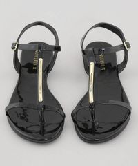 Rasteira-Feminina-em-Verniz-Preta-8429258-Preto_4