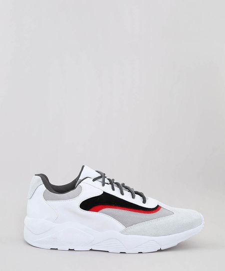 tenis chunky branco c&a