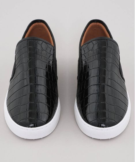 tenis vizzano slip on preto