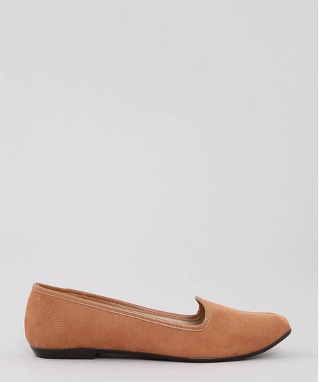 Slipper-Feminino-Moleca-em-Suede-Bico-Quadrado-Caramelo-9516658-Caramelo_1