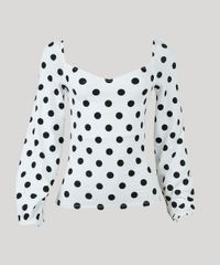Blusa-Feminina-Mindset-Estampa-Poa-com-Decote-Princesa-Manga-Longa-Branca-9582344-Branco_5