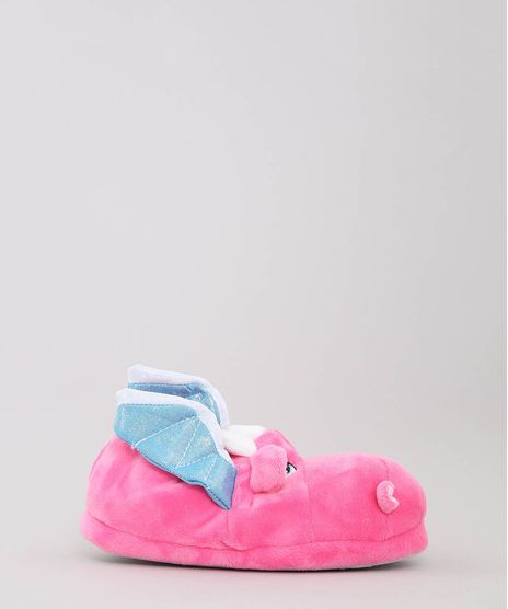 Pantufa-Infantil-Dragao-com-Brilho-Pink-9475235-Pink_1