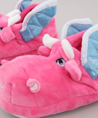 Pantufa-Infantil-Dragao-com-Brilho-Pink-9475235-Pink_5