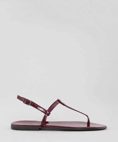 Rasteira-Feminina-em-Verniz-Vinho-9519382-Vinho_1