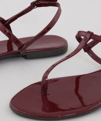 Rasteira-Feminina-em-Verniz-Vinho-9519382-Vinho_5